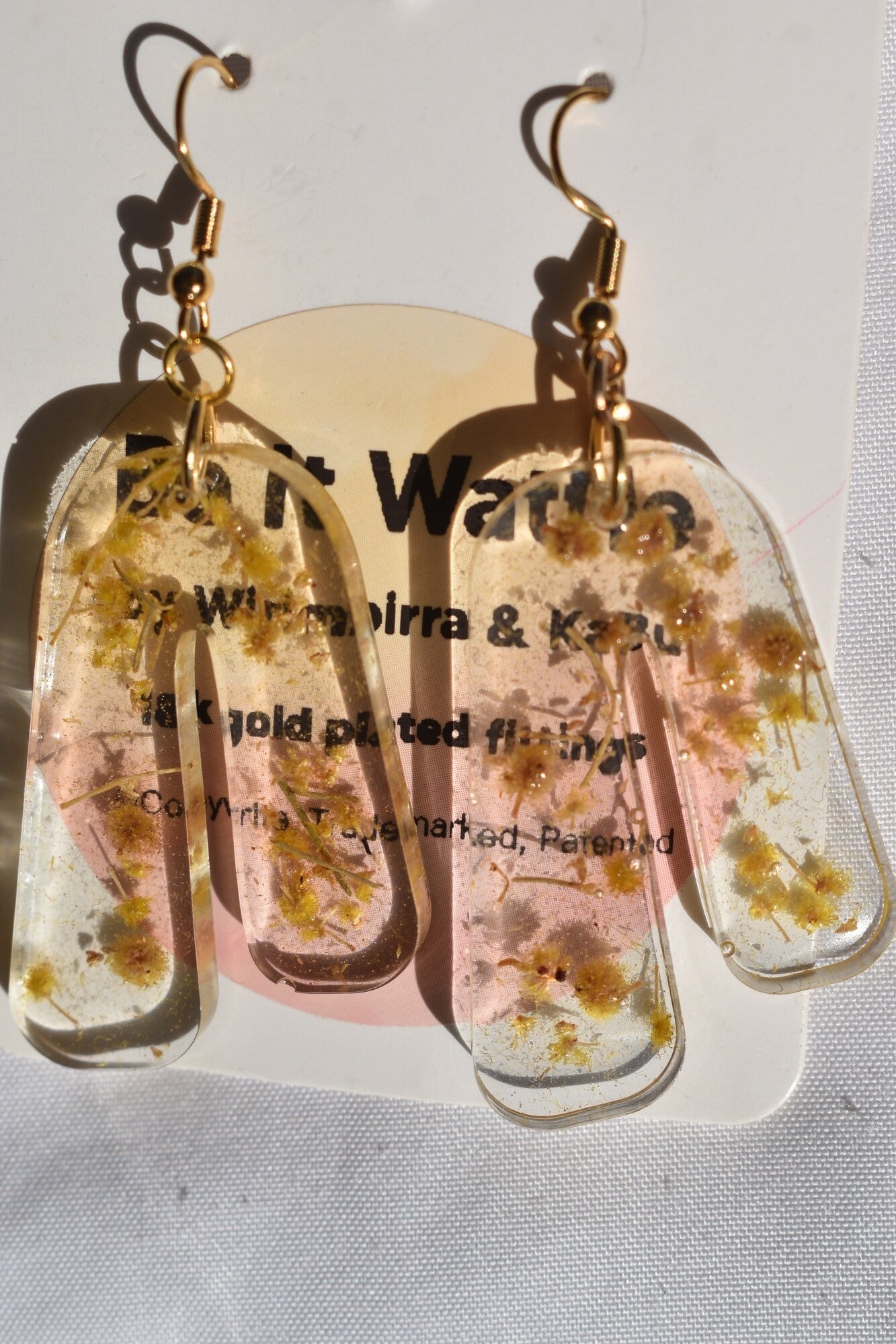 Be It Wattle Double Arch Earrings - Clear