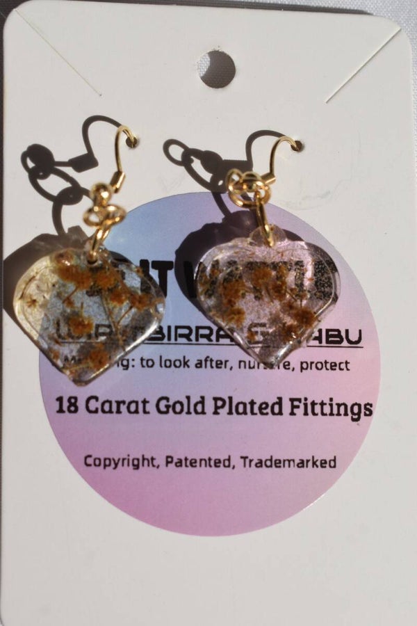 Be It Wattle Rounded Diamond Earrings - Clear