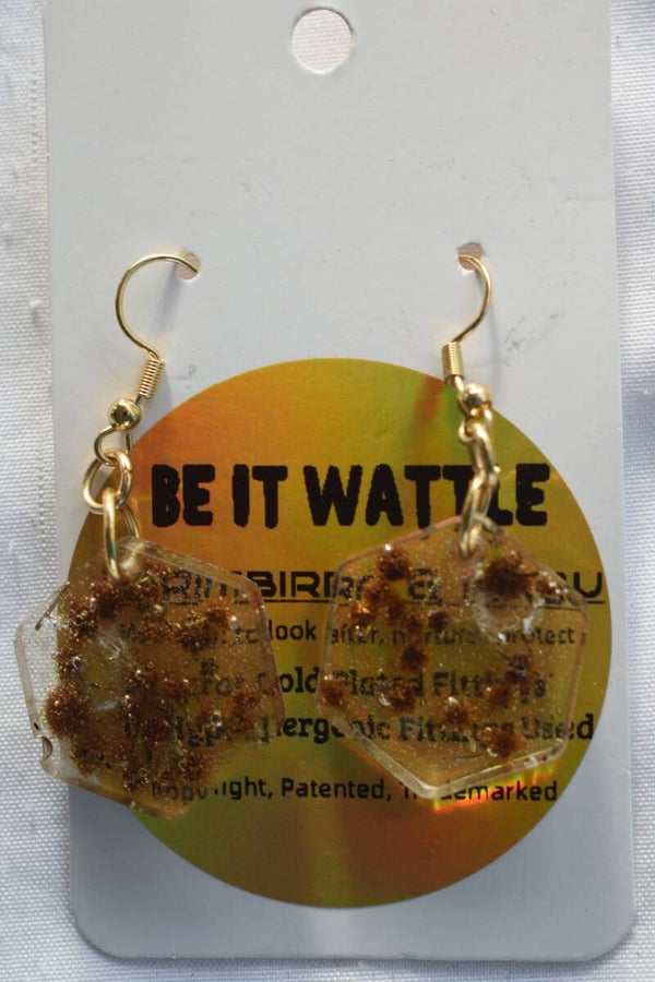 Be It Wattle Teardrop Earrings - Clear