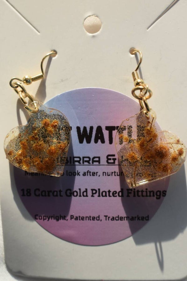 Be It Wattle Rounded Triangle Earrings - Clear
