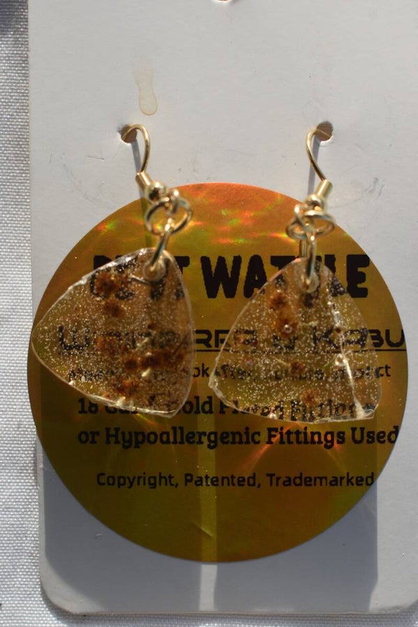Be It Wattle Teardrop Earrings - Clear