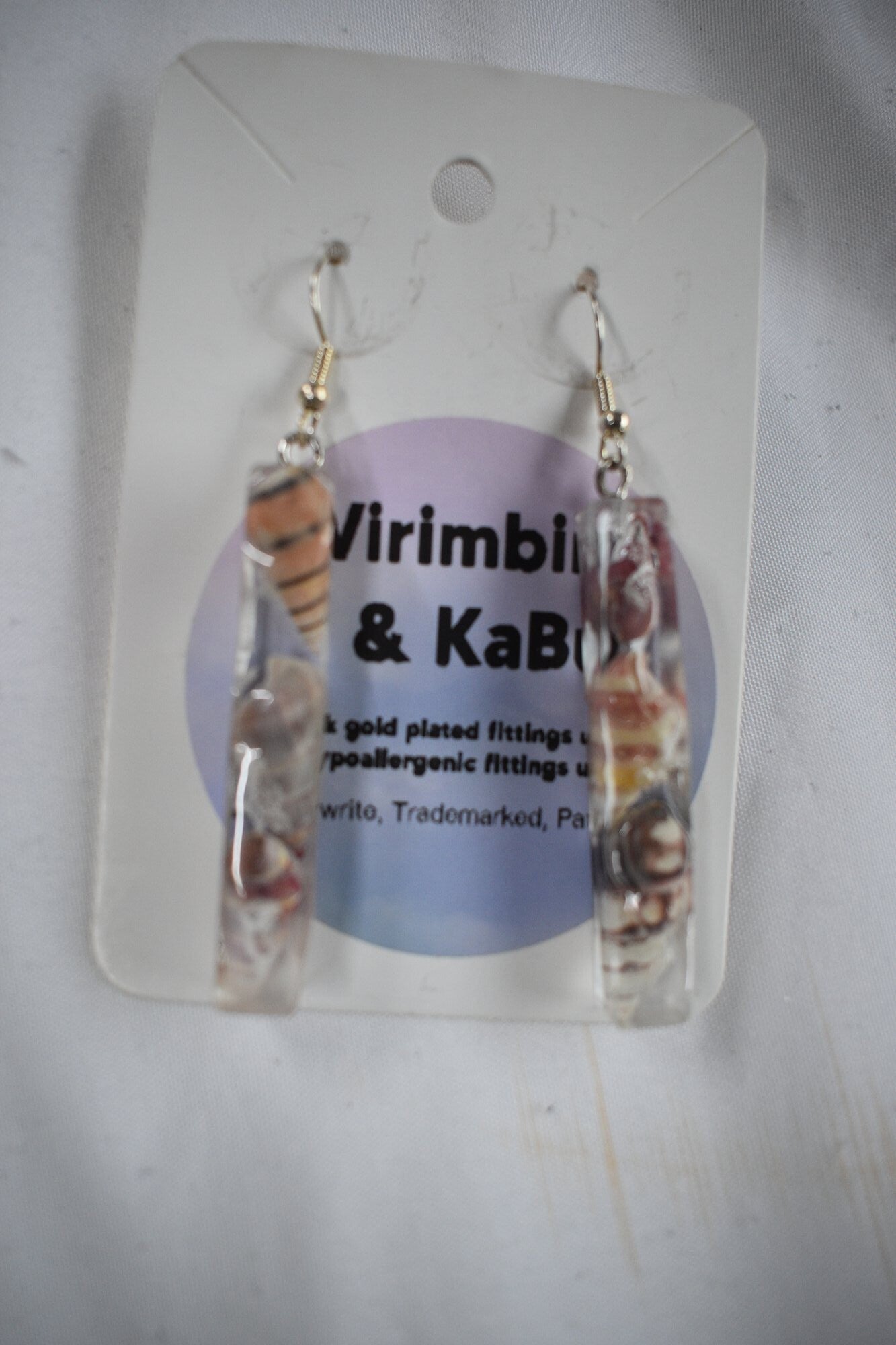 Rectangle Resin Earrings - Clear