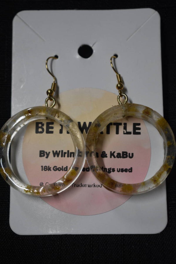 Wattle Earrings - Clear