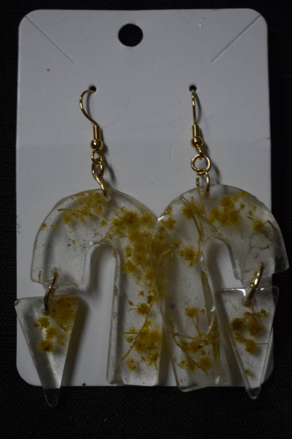 Wattle Earrings - Clear
