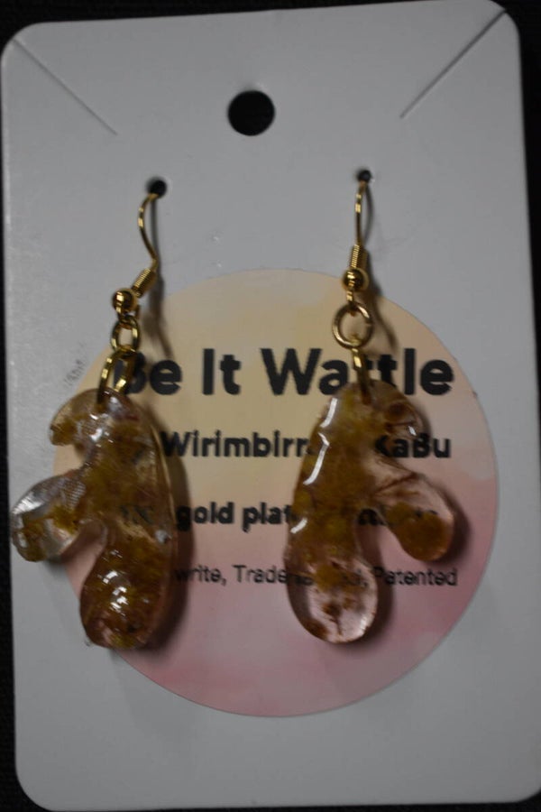 Wattle Earrings - Clear