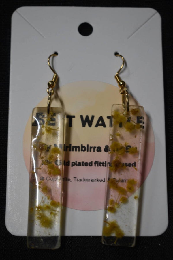 Wattle Earrings - Clear