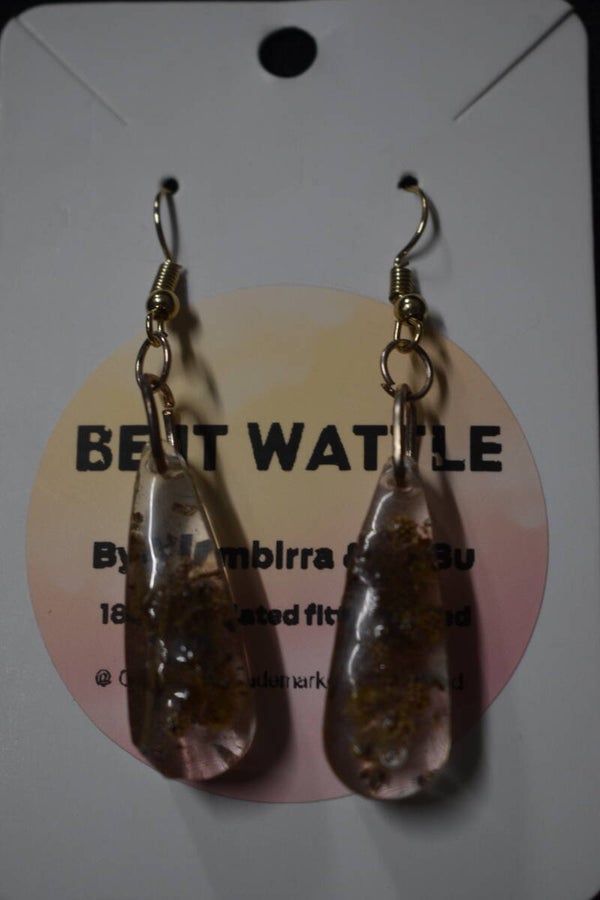 Wattle Earrings -  Clear