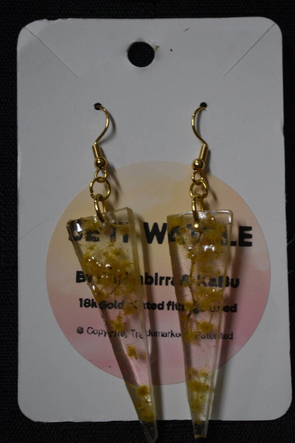 Wattle Earrings - Clear