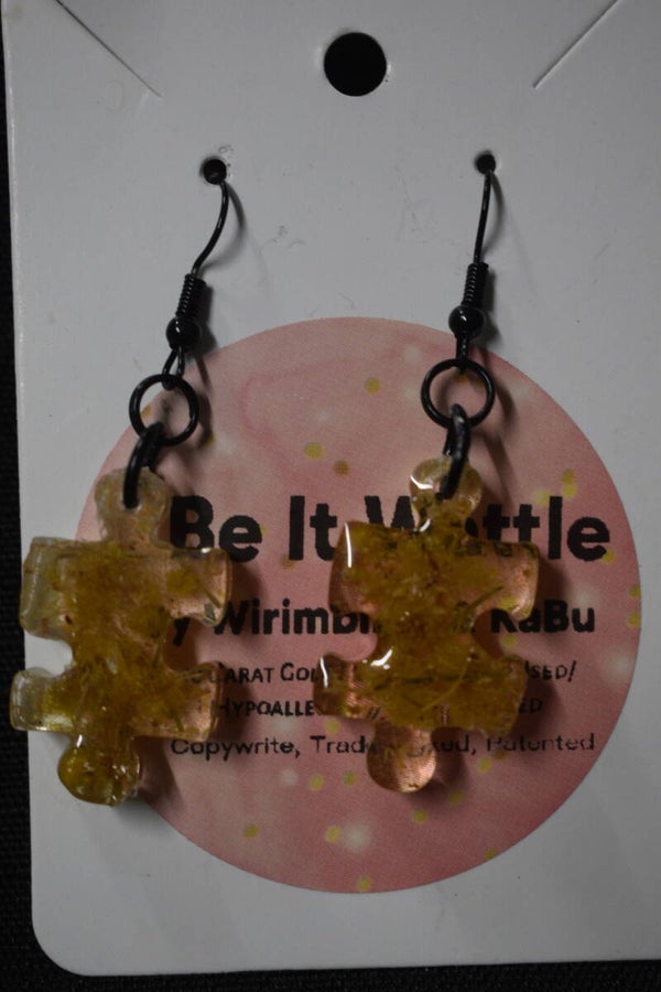 Wattle Earrings - clear