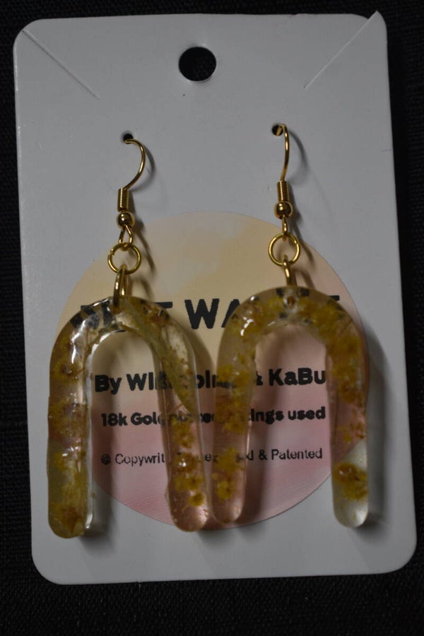Wattle Earrings - Clear