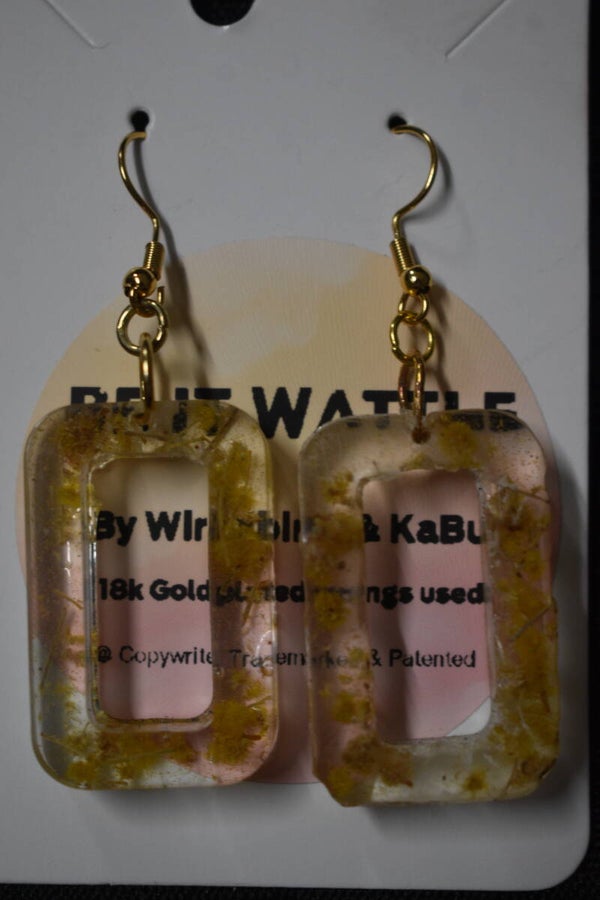 Wattle Earrings - Clear