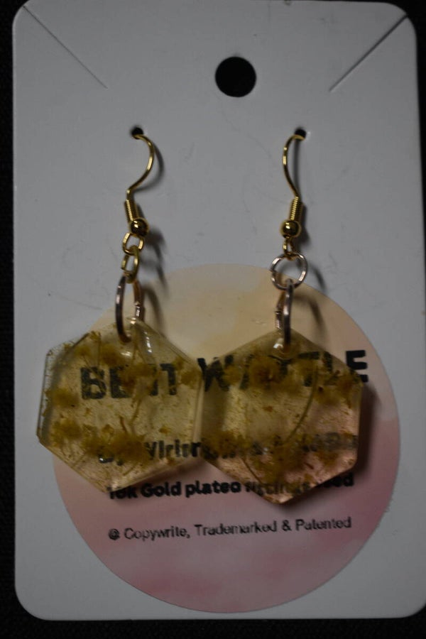 Wattle Earrings - Clear