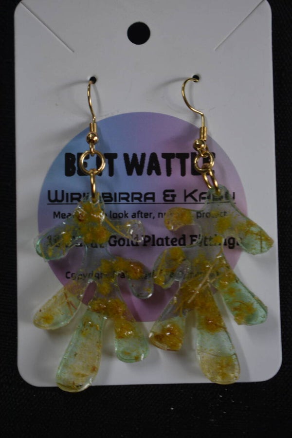 Wattle Earrings - Clear