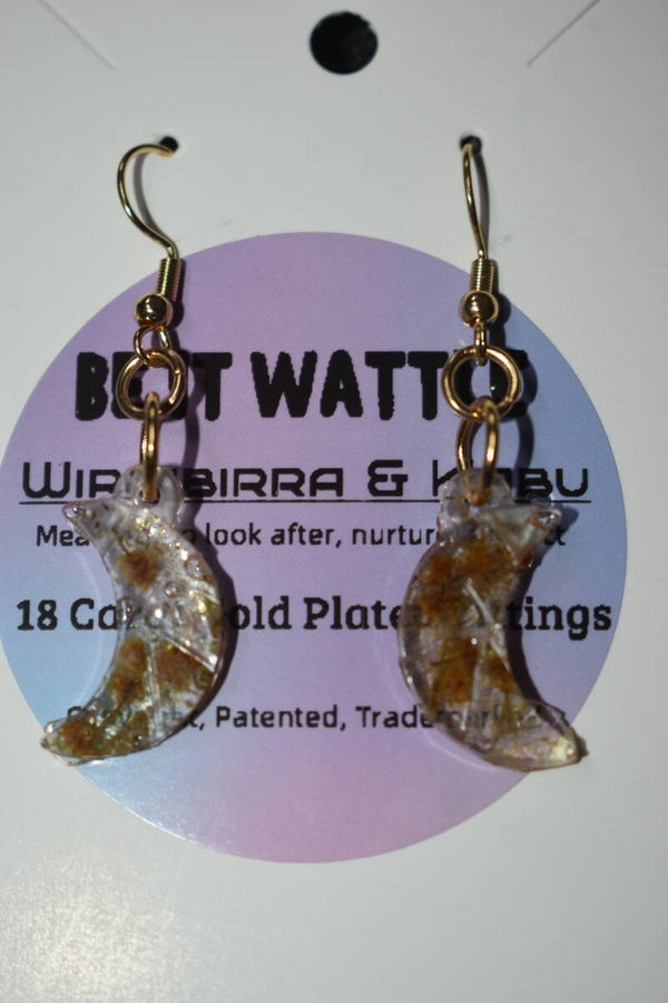Wattle Earrings - Clear