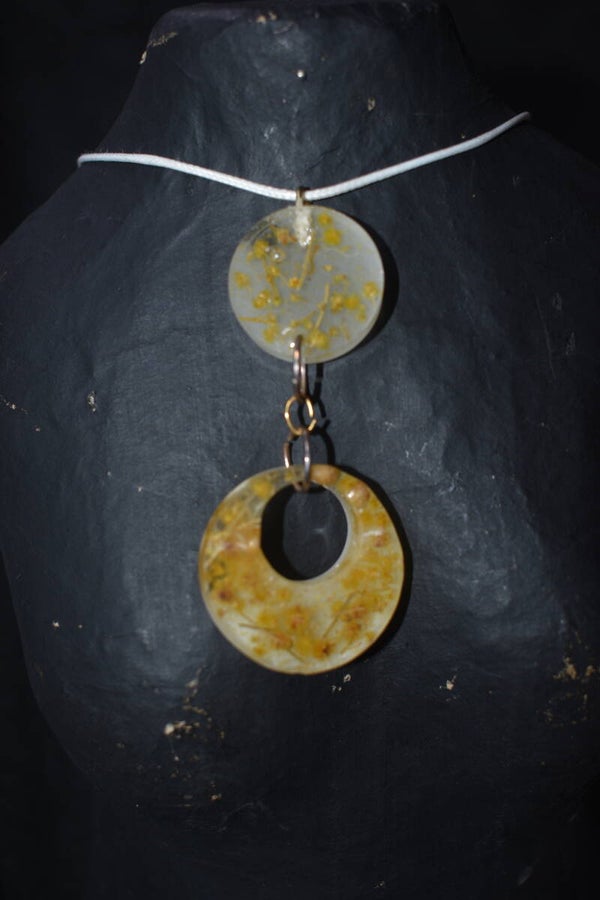 Wattle Pendant - White