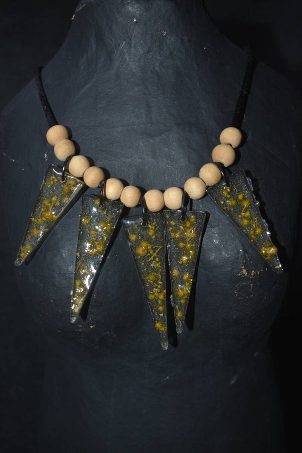 Wattle Necklace - Black