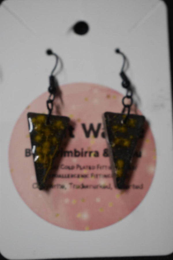 Wattle Earrings - Black