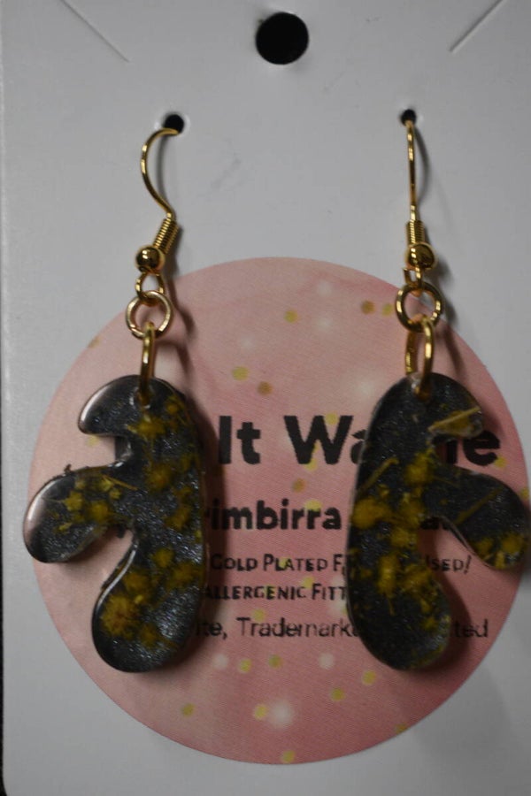 Wattle Earrings - Black
