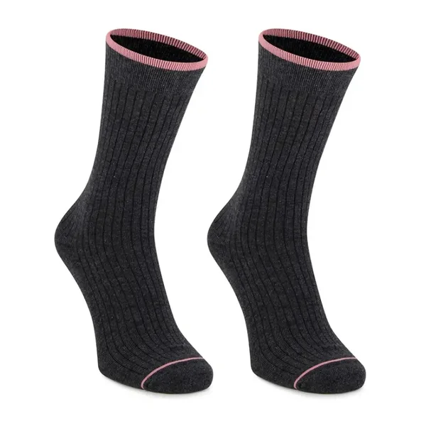 Chaussette en coton - Unie gris foncé