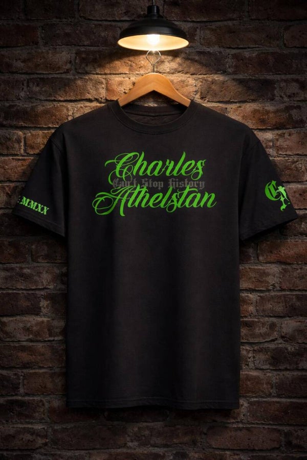 Premium Lime Green & Grey Tee