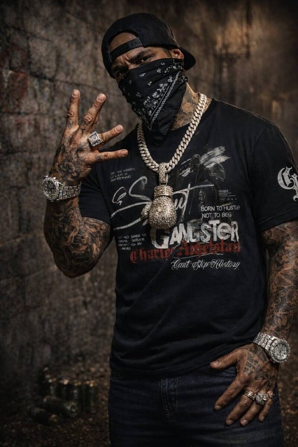 Premium Black Gangster T-Shirt