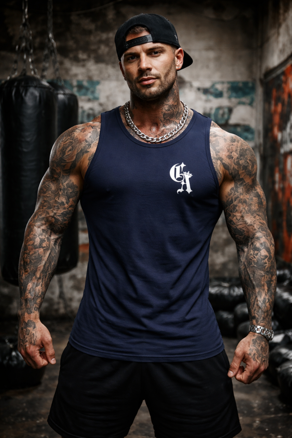 Men's. French Navy Gym Vest