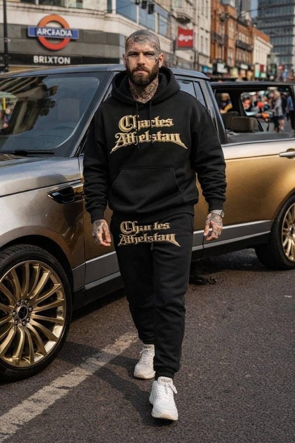 Men's Premium Black & Gold Tracksuit