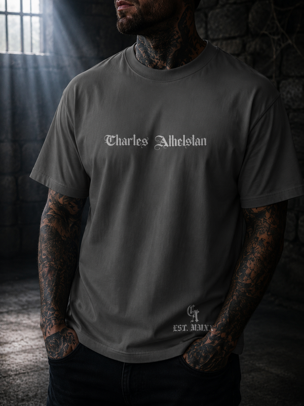 Premium Dark Grey and Black T-Shirt