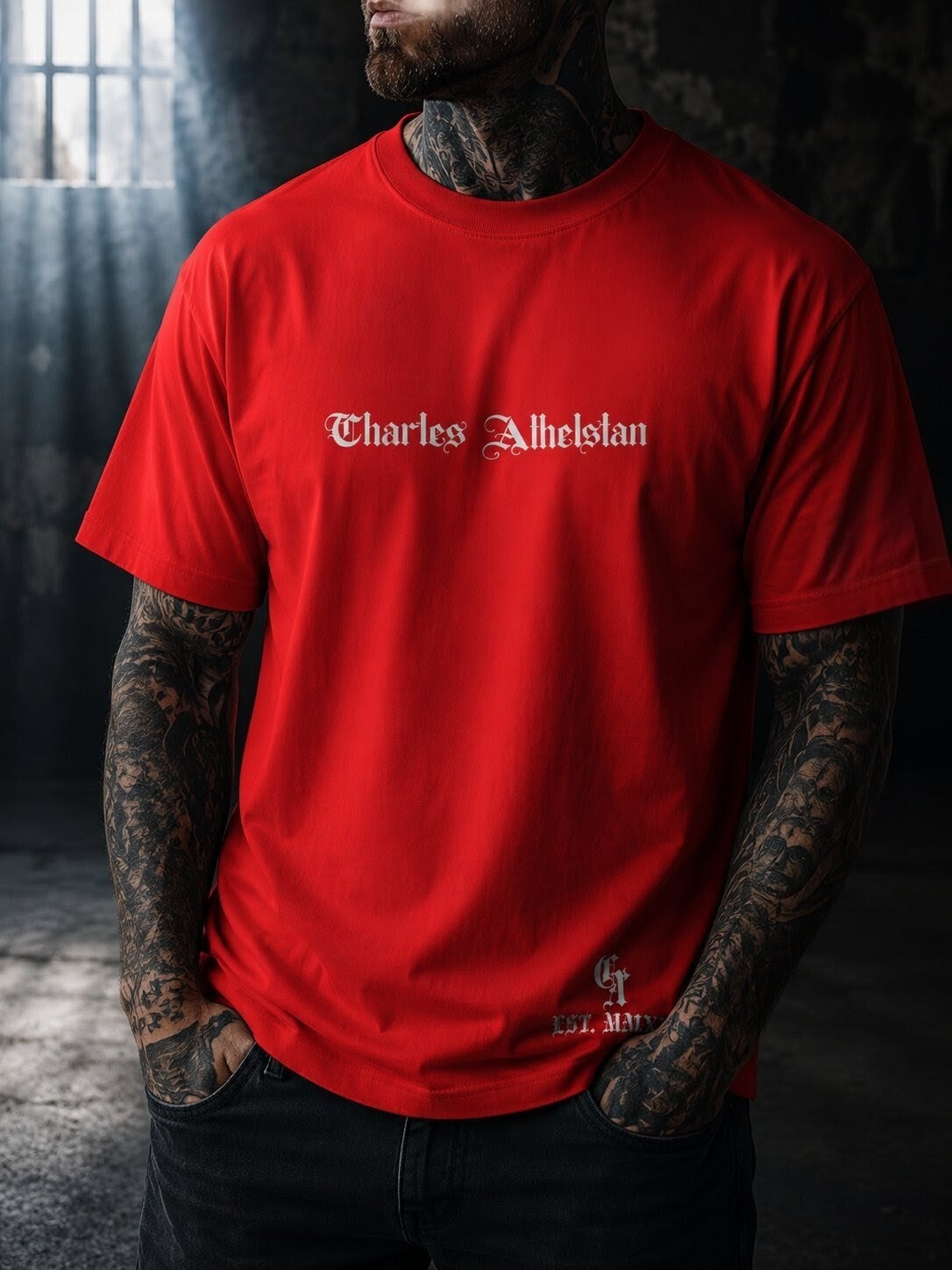 Premium Red and Black T-Shirt