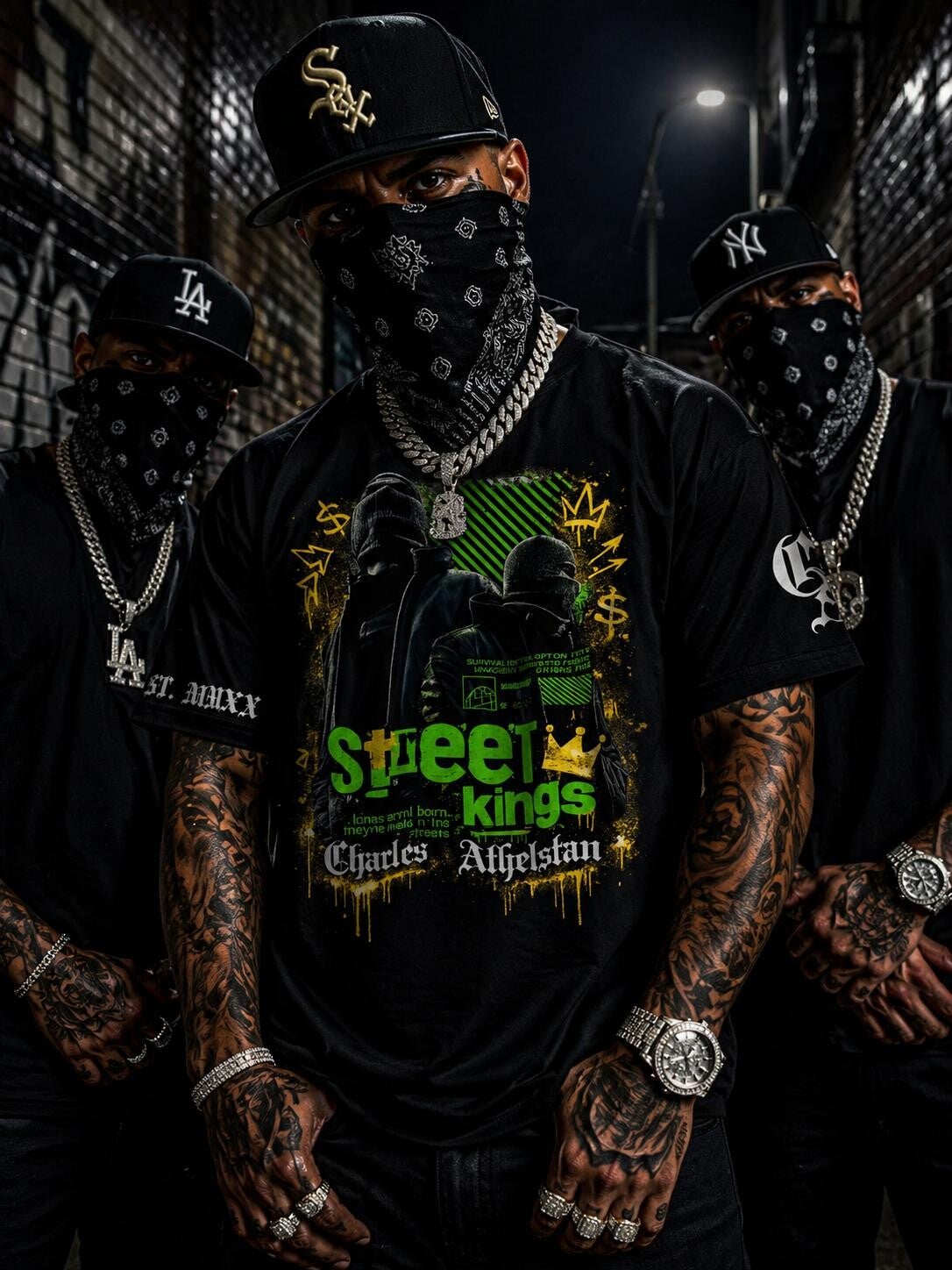 Premium Black Street Kings T-Shirt