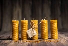 Bougie à la cire d'abeilles