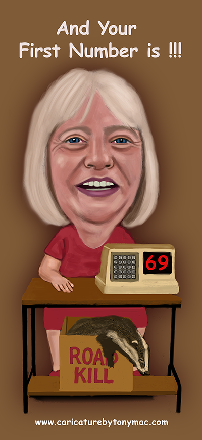 Bingo Caller Caricature 2