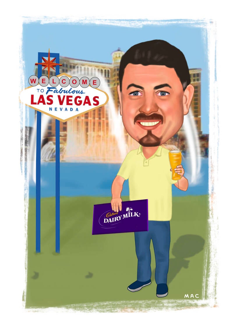Fun Vegas Caricature