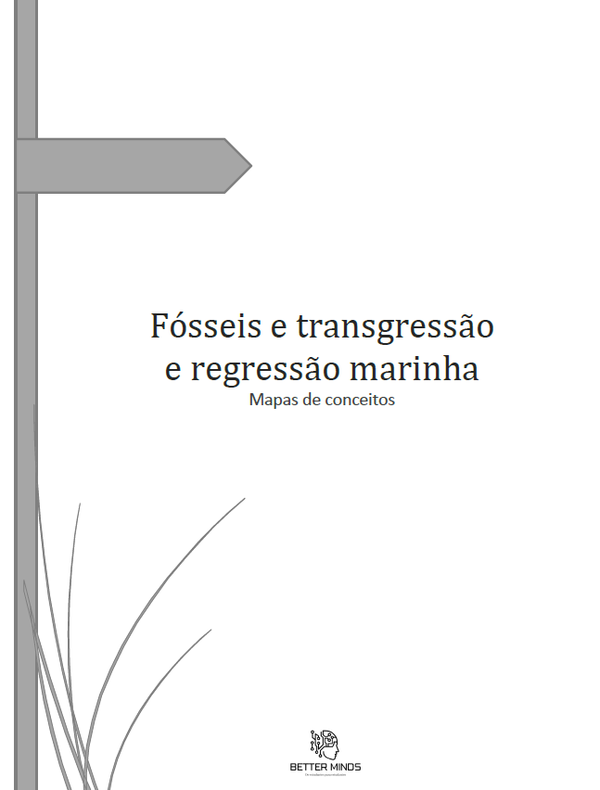 Fósseis e transgressão e regressão marinha- Mapas de Conceitos Geologia 11º ano