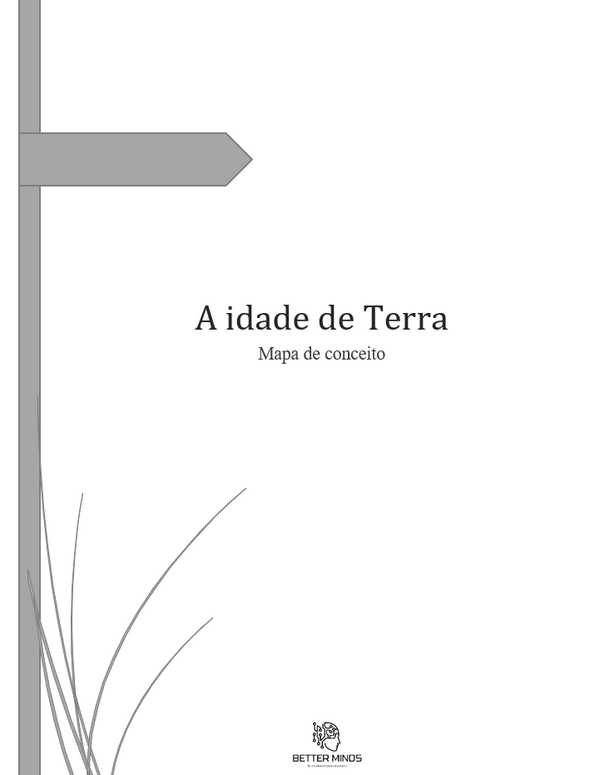 A idade da Terra- Mapa de conceito Geologia 10º ano