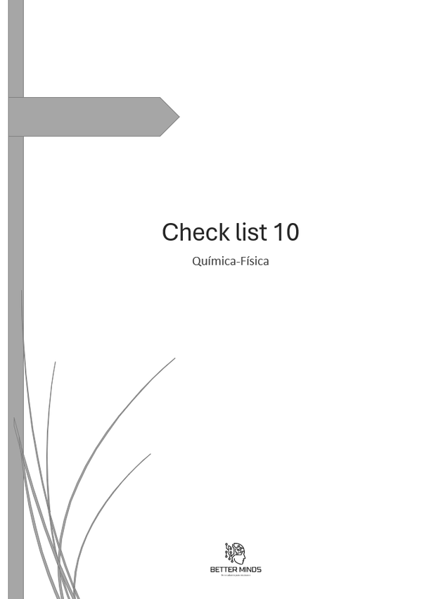 Check list nº10- Química-Física