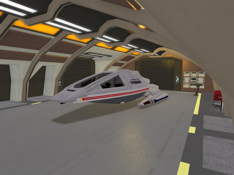 auxiliary shuttlebay  with Cargobay in aft section