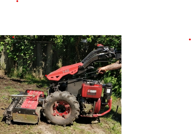 Onze frees. met een roterende kopeg.