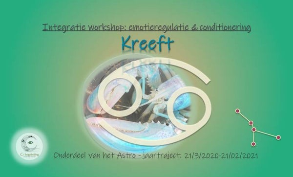 06/20/2020 Astrologie workshop: Integratie van het teken Kreeft/huis4/Maan