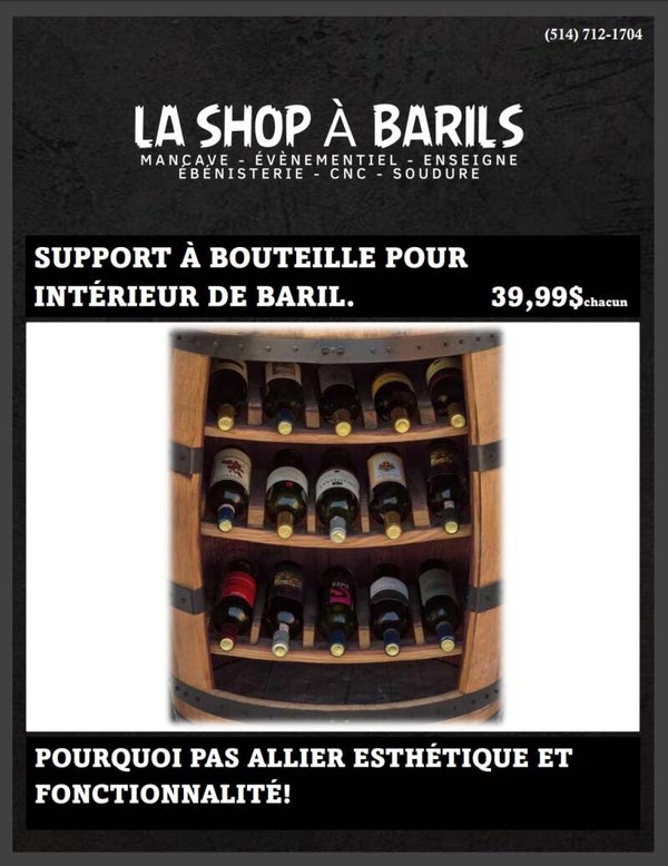 SUPPORT À BOUTEILLE