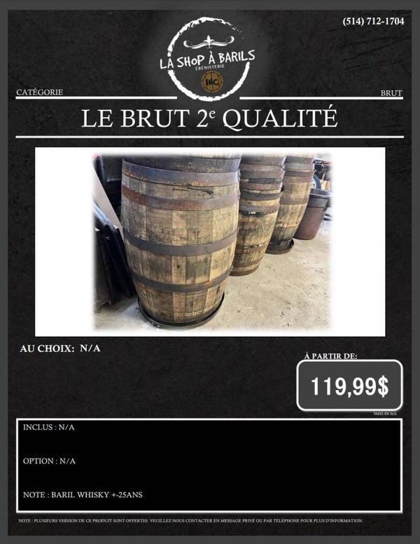 LE BRUT 2e QUALITÉ