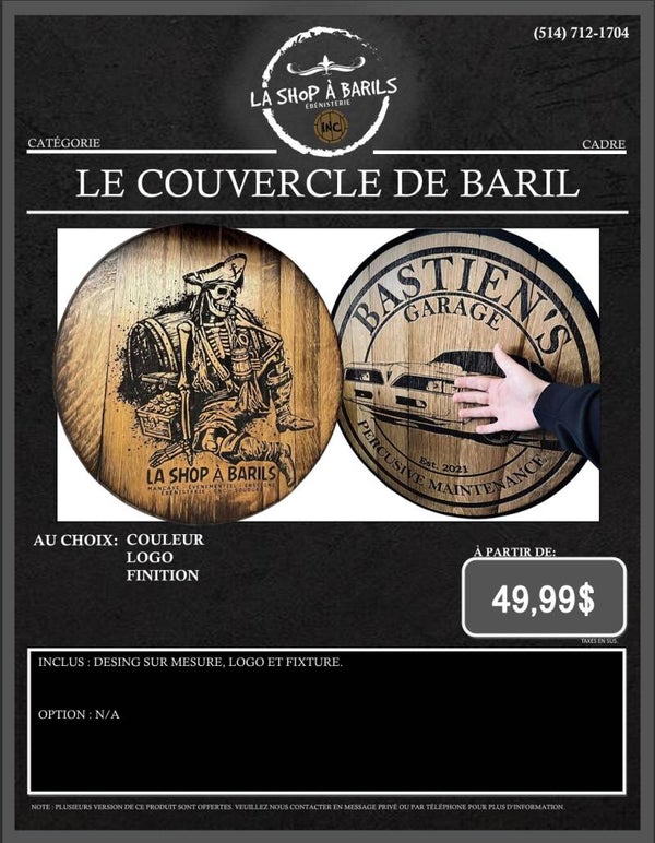 LE COUVERCLE DE BARIL