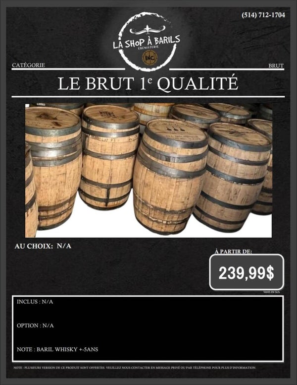 LE BRUT 1e QUALITÉ