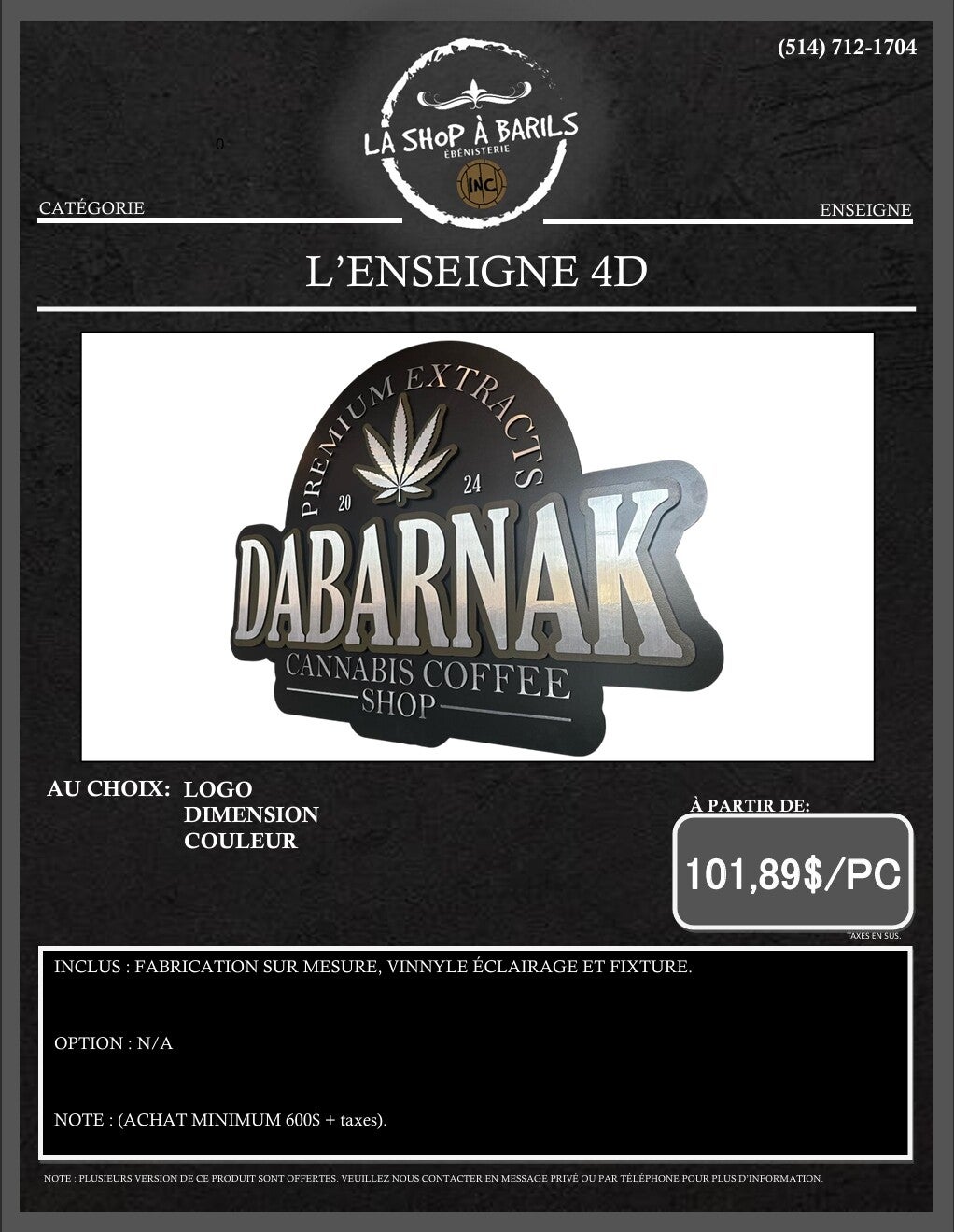 L'ENSEIGNE 4D