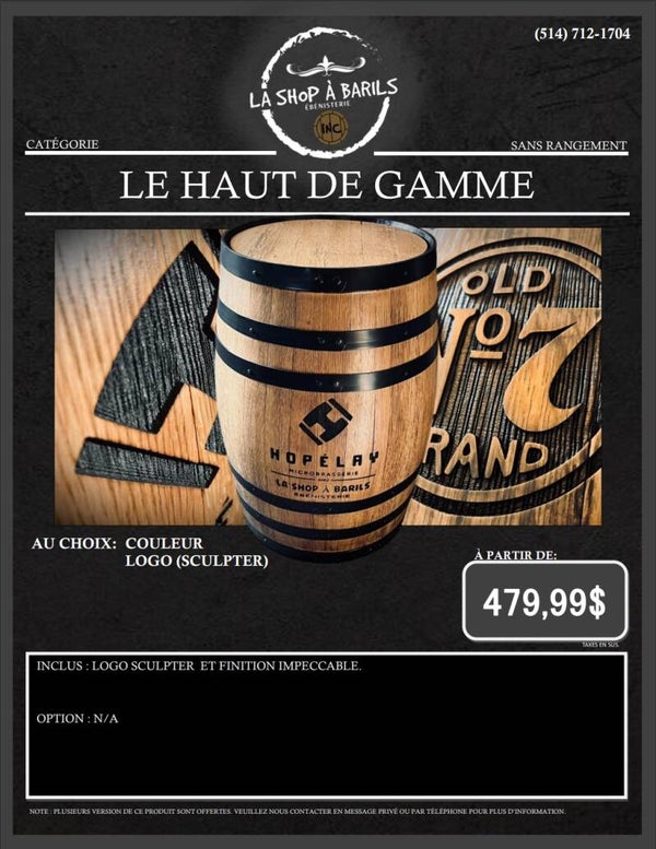LE HAUT DE GAMME