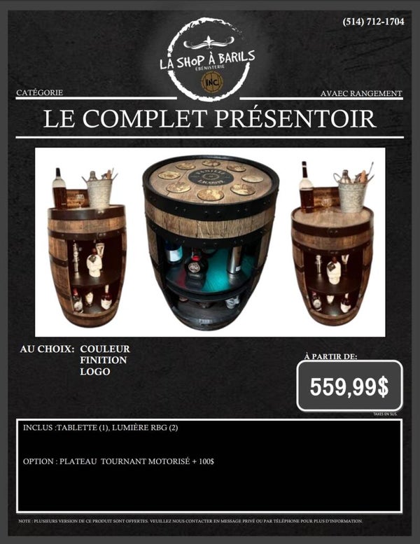 LE COMPLET PRÉSENTOIR