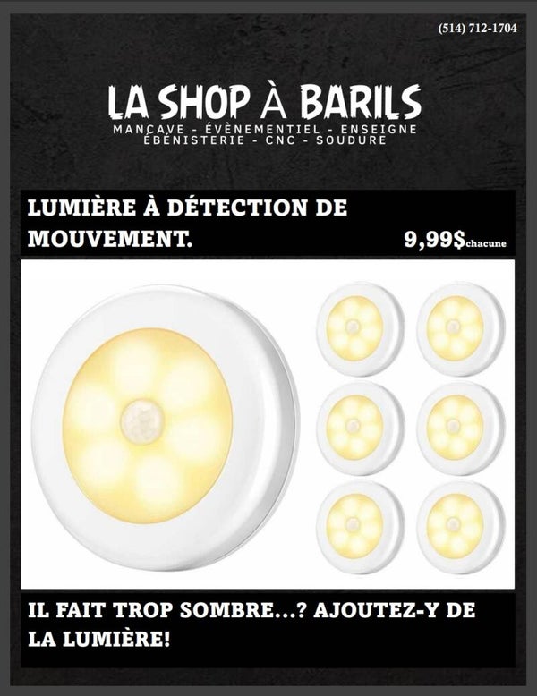 LUMIÈRE À DÉTECTION DE MOUVEMENT