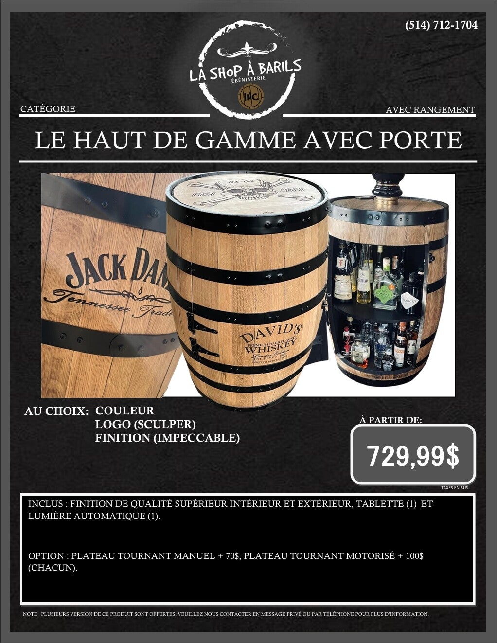 LE HAUT DE GAMME AVEC PORTE