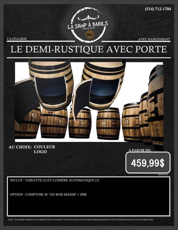 LE DEMI-RUSTIQUE AVEC PORTE