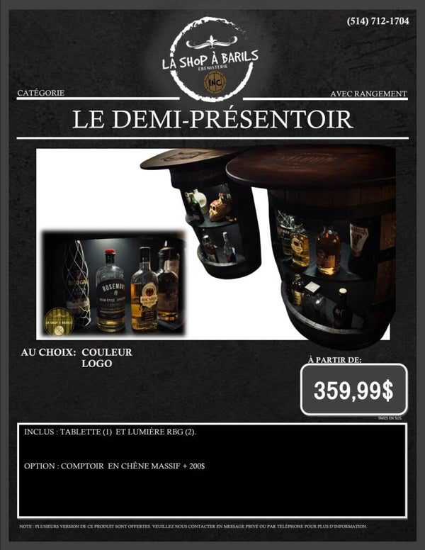 LE DEMI-PRÉSENTOIR